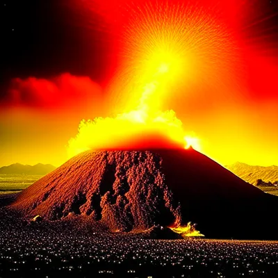 взрыв вулкана