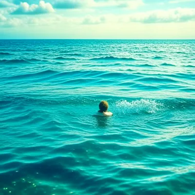 плавать в море