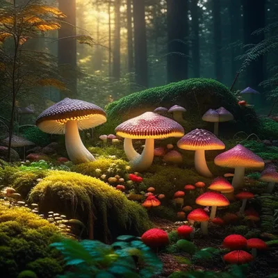 много грибов