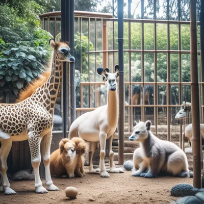 животные зоопарк
