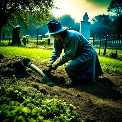 копать могилу